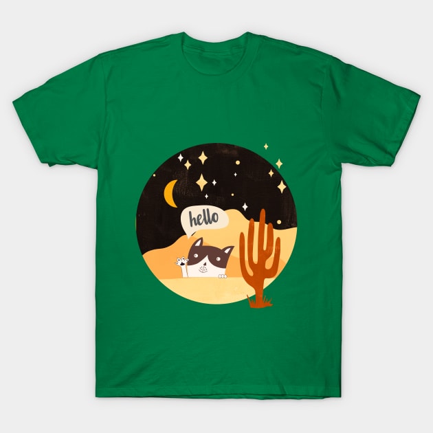 Desert Cat T-Shirt by Bad_Kitty_Designs